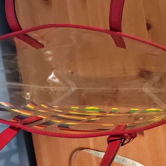 Michael Kors Large Graphic Logo Print PVC Tote Bag w/ custom insert - Picture 10 of 12